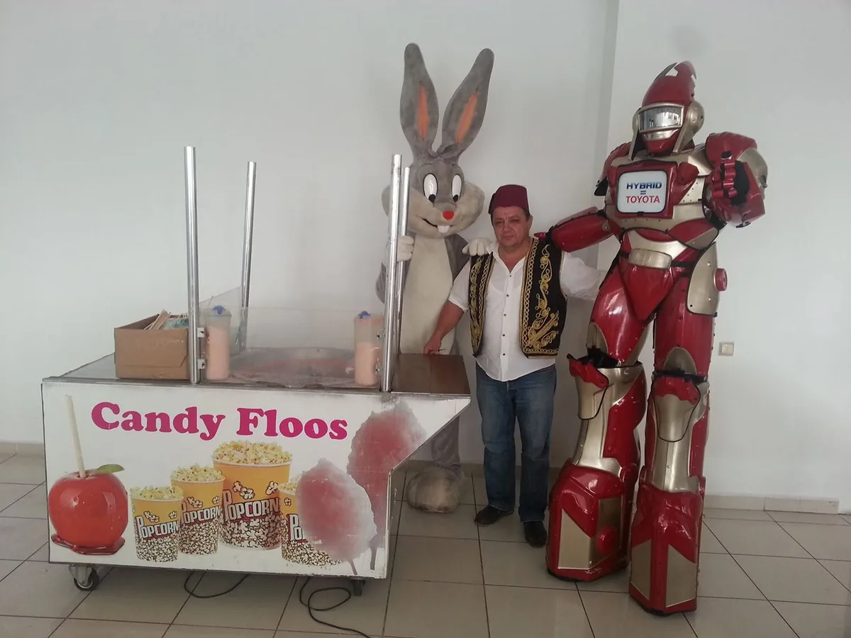 Etkinlikte Lokmacı Mustafa'nın pamuk şekeri (Candy Floss) standı